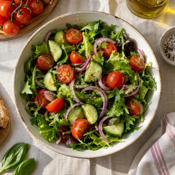 Post di esempio con insalata mista, prima